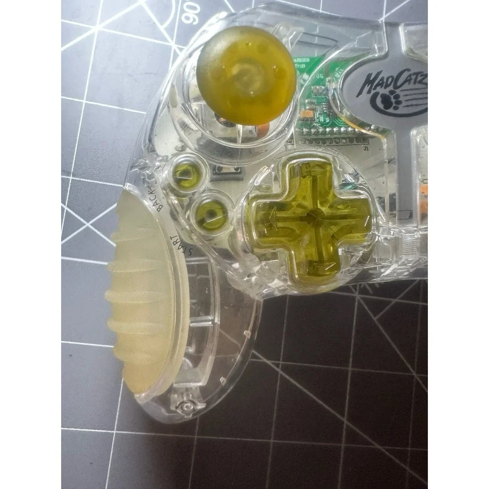 Vintage Mad Catz Xbox Wireless Translucent Gaming Controller -Untested/No Dongle